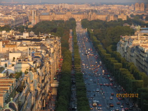Famous main street of Paris, Champs Elysee