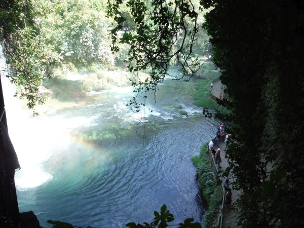 Duden waterfall from the cave